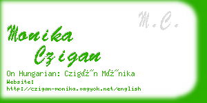 monika czigan business card